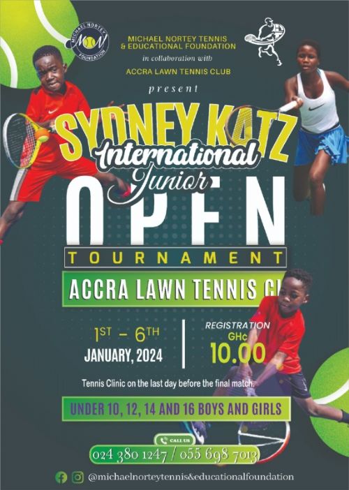Sydney Katz Junior Tennis Championship Slated for 1st January 2024