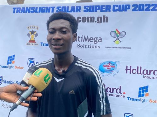 Unseeded Albert Nti knocks out Felix Hammond in Translight Solar Tennis Super Cup