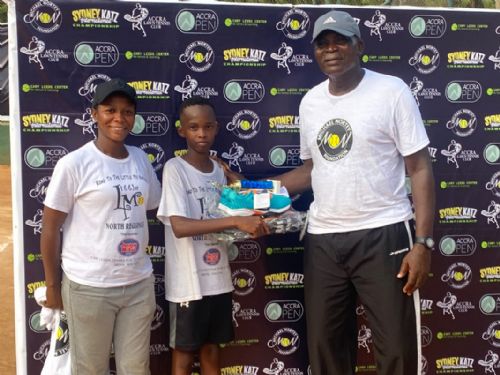 Ethan Dzidzornu in tears after beating Bismark Sarkodia to win Sydney Katz Juniors