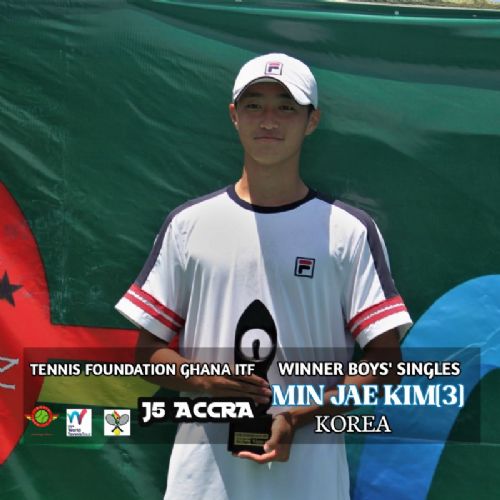 Min Jae Kim wins TFG/ITF Accra J5 Open