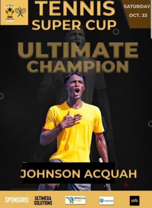Johnson Acquah wins Tennis Super Cup title with Victory over Samuel Antwi