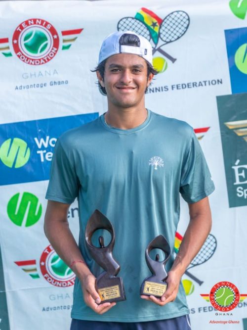 Om Verma defeats David Beckles to win J100 Accra boys' singles title Om Verma defeats David Beckles to win J100 Accra boys' singles title