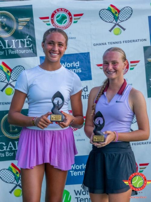 Success Ogunjobi and Sydney Wright Crowned J100 Accra Girls' Doubles Champions Success Ogunjobi and Sydney Wright Crowned J100 Accra Girls' Doubles Champions